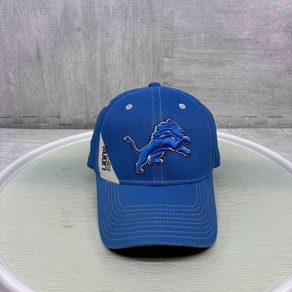 Detroit Lions Hat‎ Cap Strap Back Blue Baseball NFL Adjustable Embroidered Logo
